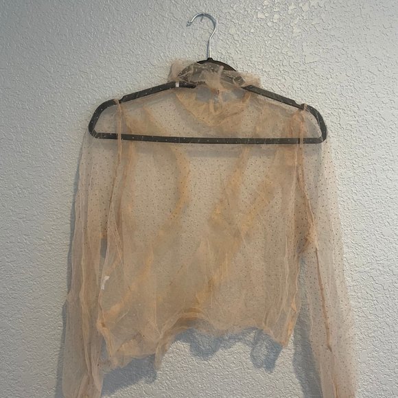 Sheer Pink Zara Shirt - Picture 2 of 2